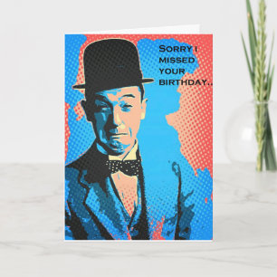Verlate verjaardag Stan Laurel Kaart