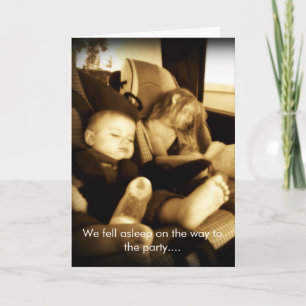 Verlate verjaardagsbaby's kaart