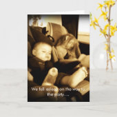 Verlate verjaardagsbaby's kaart (Gele Bloem)