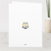 Verlate verjaardagsfoto en typografie Kaart (Achterkant)