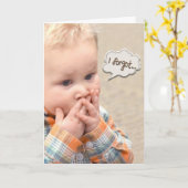 verlate verjaardagsjongen kaart (Gele Bloem)