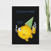 Verlate verjaardagsvis kaart (Voorkant)