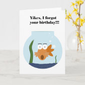 Verlate verjaardagsvis kaart (Gele Bloem)