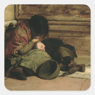 Verlaten, 1903 vierkante sticker