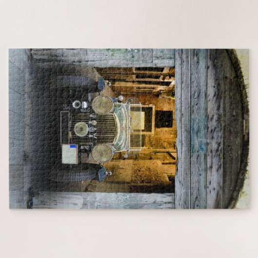 Verlaten Antiek auto Legpuzzel (Horizontaal)
