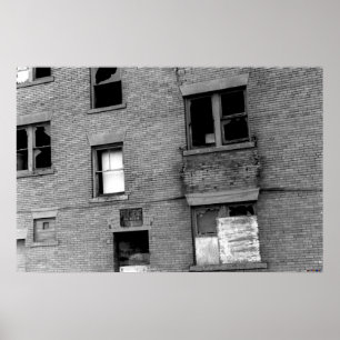 Verlaten appartement te huur poster