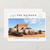 Verlaten auto feestdagenkaart (Voorkant / Achterkant)