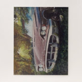 Verlaten auto legpuzzel (Verticaal)