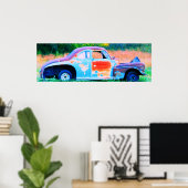 Verlaten auto poster (Thuiskantoor)