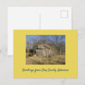 Verlaten Barn in Arkansas Briefkaart (Voorkant / Achterkant)