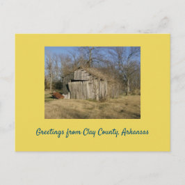 Verlaten Barn in Arkansas Briefkaart