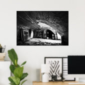 Verlaten Basement Poster (Thuiskantoor)