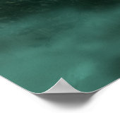 verlaten begraafplaats maanverlichte nachtscène poster (Hoek)