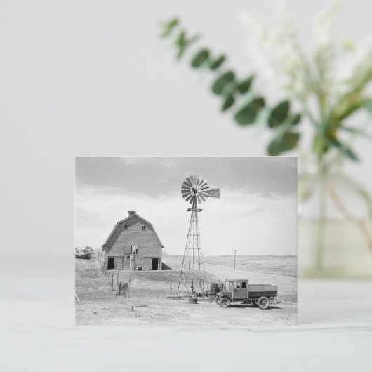 Verlaten Boerderij, 1936 Briefkaart (Staand voorkant)