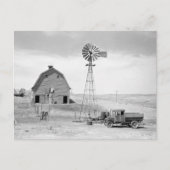 Verlaten Boerderij, 1936 Briefkaart (Voorkant)