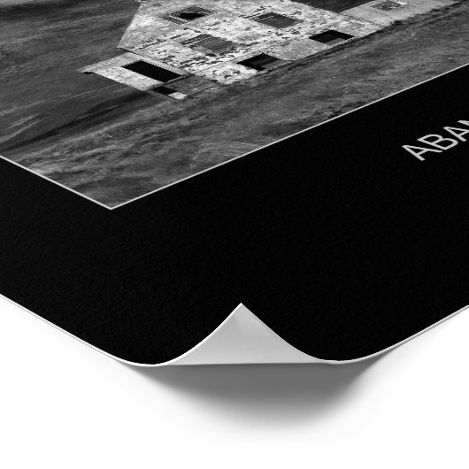 Verlaten Boerderij House, IJsland Poster (Hoek)