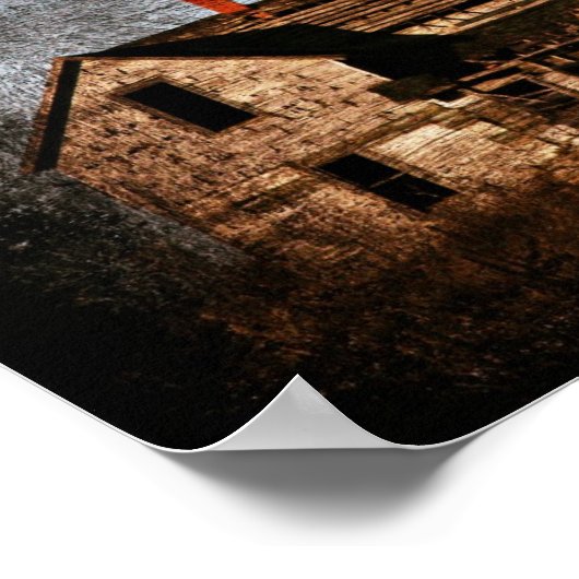 Verlaten Boerderij House Poster (Hoek)