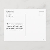 Verlaten Boerderij Huis "We zijn verhuisd" Feestdagenkaart (Achterkant)