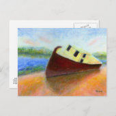 Verlaten boot, Briefkaart (Voorkant / Achterkant)