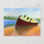 Verlaten boot, Briefkaart (Voorkant)
