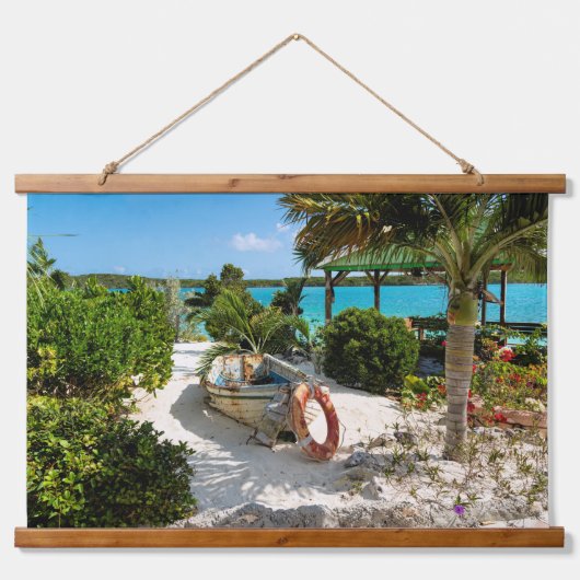 verlaten boot hangend wandkleed (Voorkant)