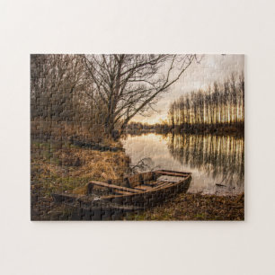 Verlaten boot legpuzzel