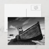 Verlaten boot op Dungeness Beach Briefkaart (Voorkant / Achterkant)