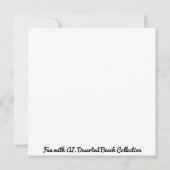 Verlaten boten op een verlaten strand kaart (Achterkant)