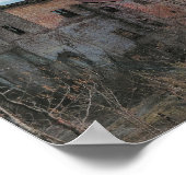 Verlaten bouw- en watertoren poster (Hoek)