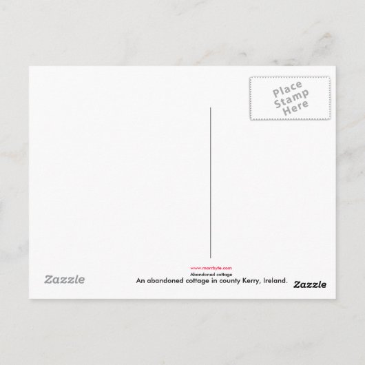 verlaten briefkaart (Achterkant)