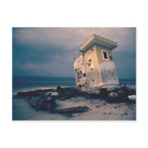 Verlaten Briefkaart Seaside Structure