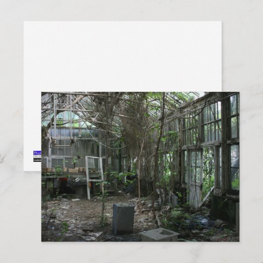 Verlaten broeikasgassen briefkaart (Voorkant / Achterkant)