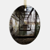 Verlaten brug over Belle Isle Keramisch Ornament (Rechts)