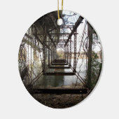 Verlaten brug over Belle Isle Keramisch Ornament (Links)