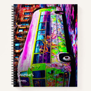 Verlaten Bus Street Art Notitieboek