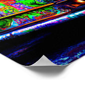 Verlaten Bus Street Art Poster (Hoek)