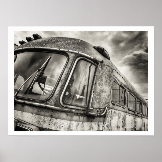 Verlaten busPoster Poster (Voorkant)