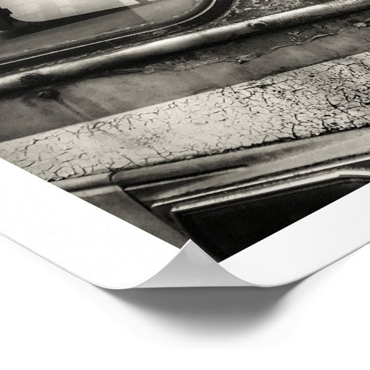 Verlaten busPoster Poster (Hoek)