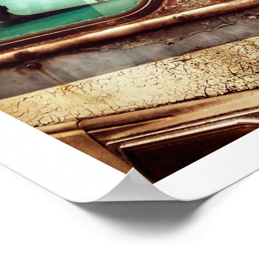 Verlaten busPoster Poster (Hoek)