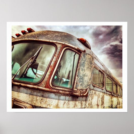 Verlaten busPoster Poster (Voorkant)