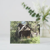 Verlaten cabine in de Bossen Briefkaart (Staand voorkant)