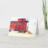 Verlaten caboose kaart (Voorkant)