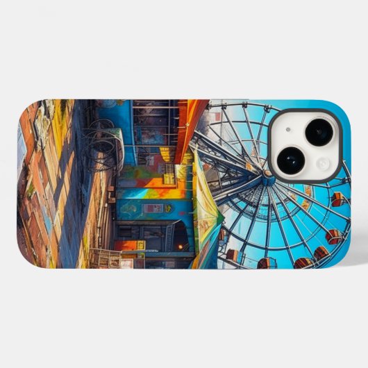 Verlaten Carnaval Leeg reuzenrad en ritten Case-Mate iPhone Case (Achterkant (horizontaal))