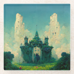 Verlaten Chateau Fantasy Sci-Fi Glazen Onderzetter