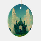 Verlaten Chateau Fantasy Sci-Fi Keramisch Ornament (Rechts)