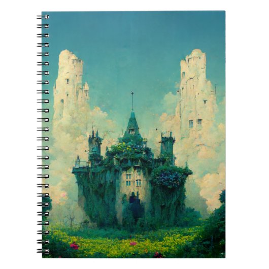 Verlaten Chateau Fantasy Sci-Fi Notitieboek (Voorkant)