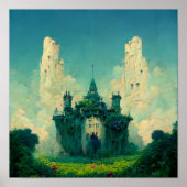 Verlaten Chateau Fantasy Sci-Fi Poster (Voorkant)