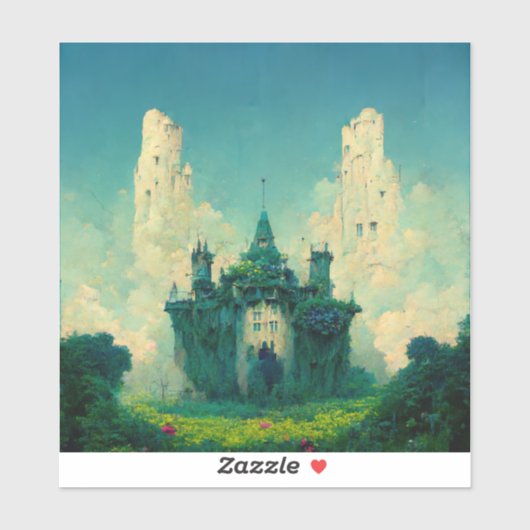 Verlaten Chateau Fantasy Sci-Fi Sticker (Vel)