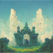 Verlaten Chateau Fantasy Sci-Fi Sticker (Voorkant)