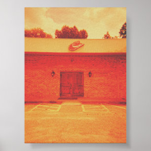 Verlaten cowboybar poster